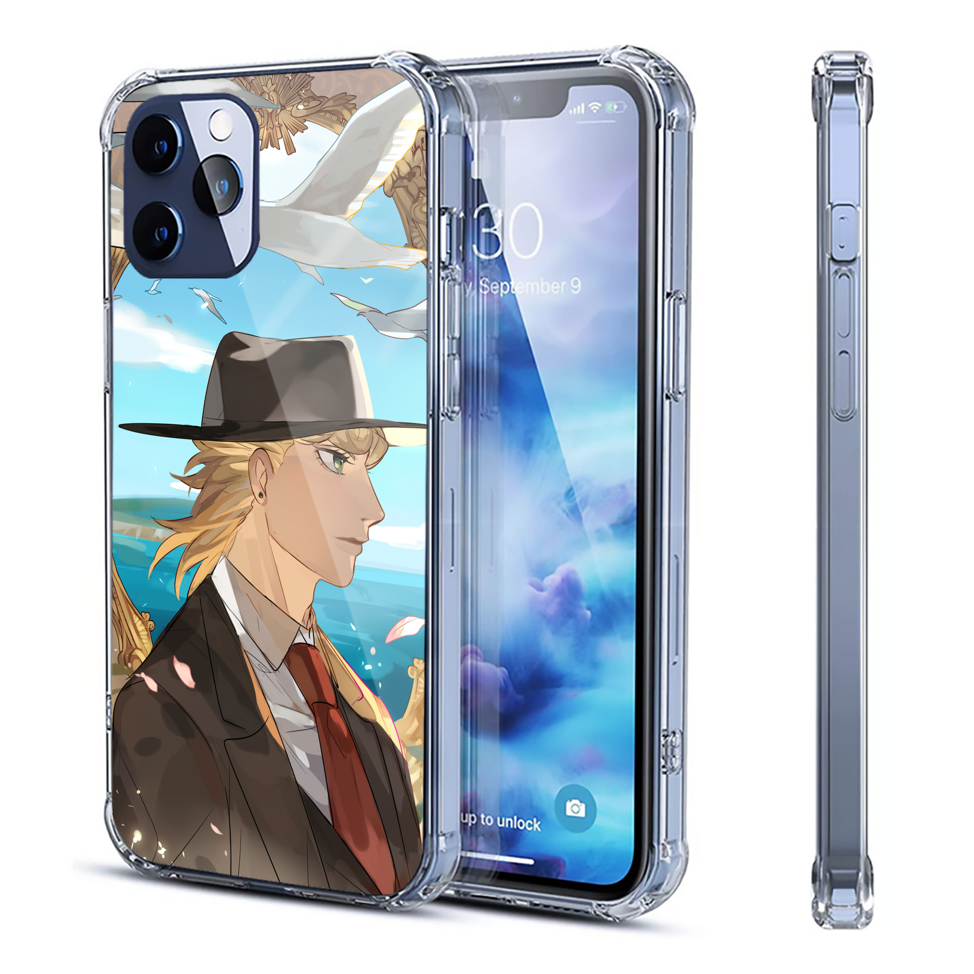（画像用） ジョジョの奇妙な冒険 JoJo's Bizarre Adventure 【iPhone 12シリーズ対応】透明スマホケース（クリアソフトケース）